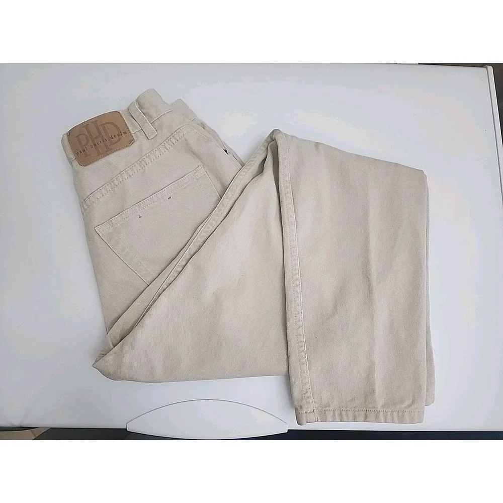 Paul Harris Womens Size 8 Vintage 100% Cotton Tan Jeans‎